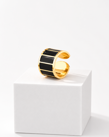 Anillo Black & White 1,5 cm de alto n.1