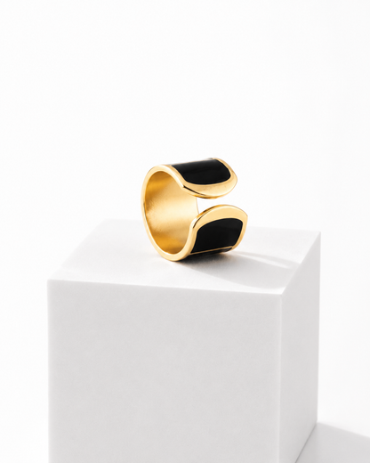 Anillo Black & White 1,5 cm de alto n.1