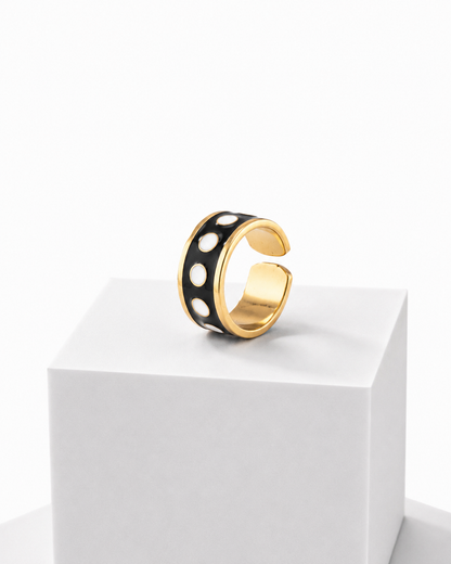 Anillo Black & White h 1 cm n.º 12