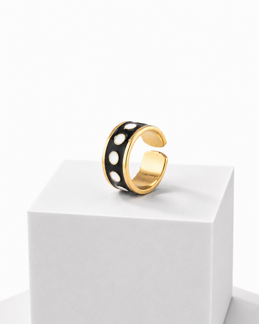 Anillo Black & White h 1 cm n.º 12