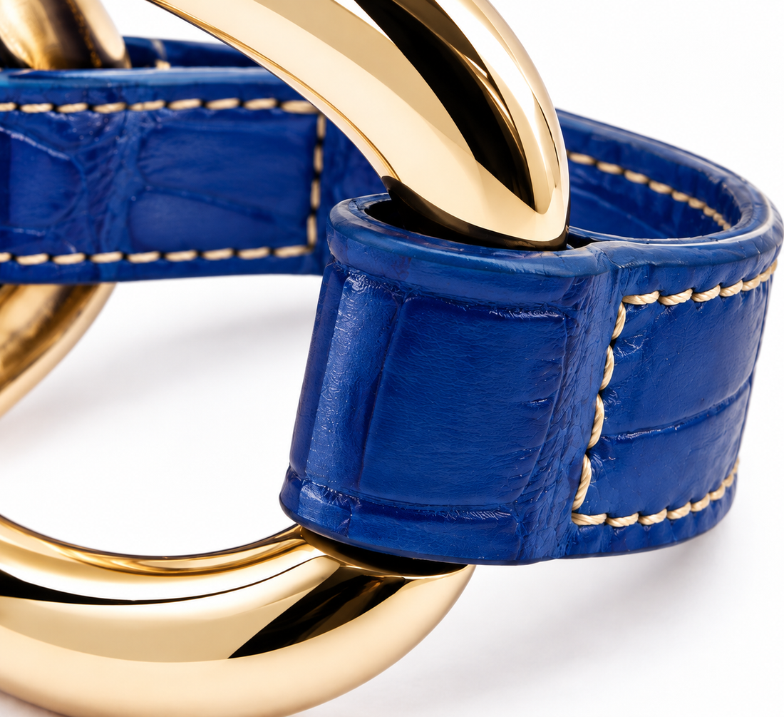 Alligator Bracelet 'Prussian Blue'