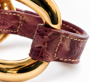 'Cipolla' Alligator Bracelet