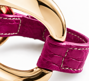 Pulsera de aligátor «Geranio»