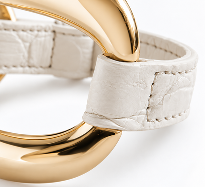 Bracciale Alligator Latte