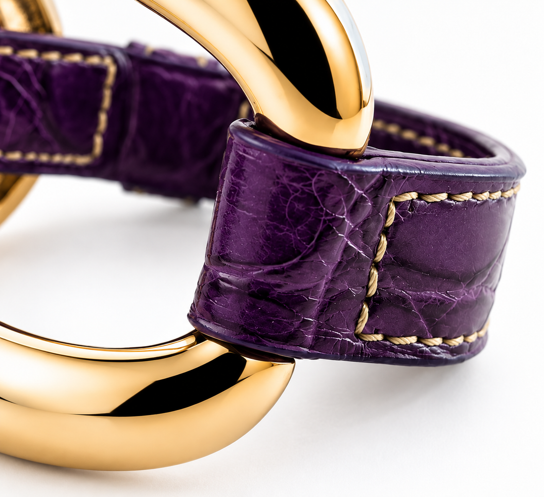 Alligator Bracelet "Plum"