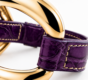 Alligator Bracelet "Plum"