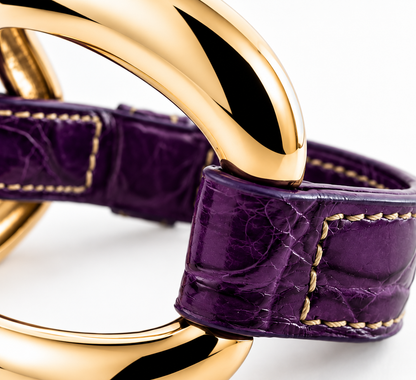 Alligator Bracelet "Plum"