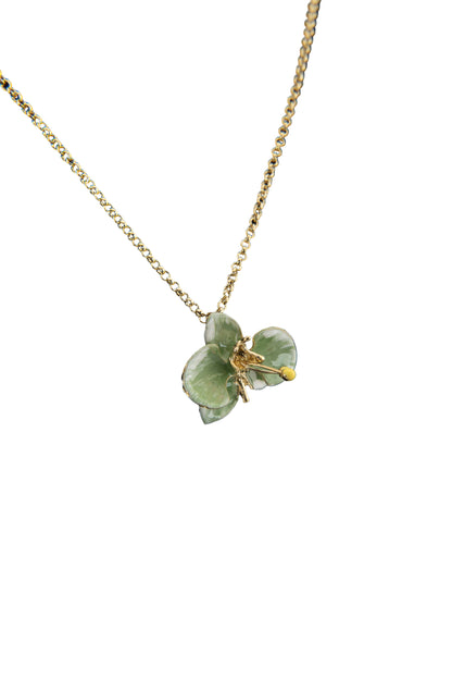 Handcrafted in Tuscany, the Marri Cortona Orchidea Necklace in 18k gold bronze captures the orchid’s grace — elegant, hand-enameled, and timelessly Italian.