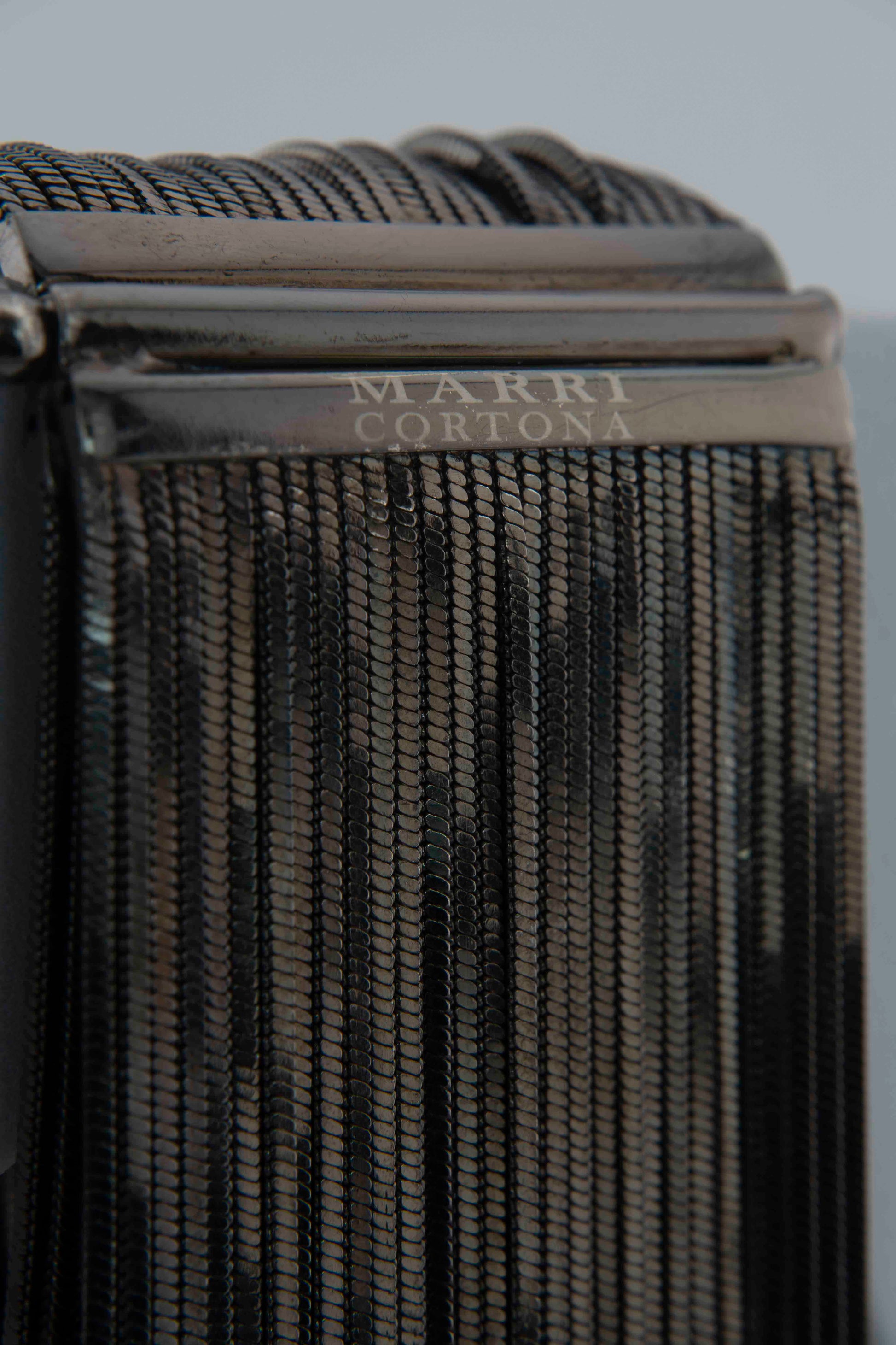 Handcrafted in Tuscany, MarriCortona Voilà Bracelet in 18k gold-plated bronze exudes movement, elegance, and bold Italian contemporary style.