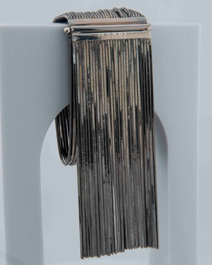 Handcrafted in Tuscany, MarriCortona Voilà Bracelet in 18k gold-plated bronze exudes movement, elegance, and bold Italian contemporary style.