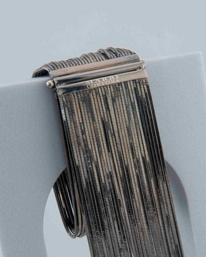 Handcrafted in Tuscany, MarriCortona Voilà Bracelet in 18k gold-plated bronze exudes movement, elegance, and bold Italian contemporary style.