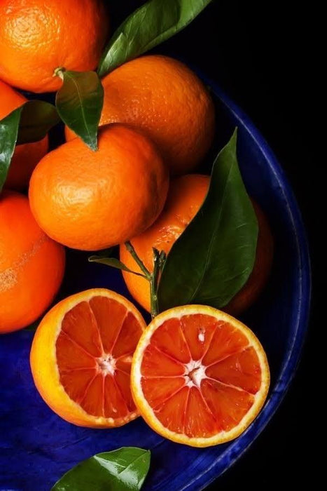 Orange enamel ring