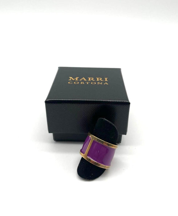 Anello smalto Purple