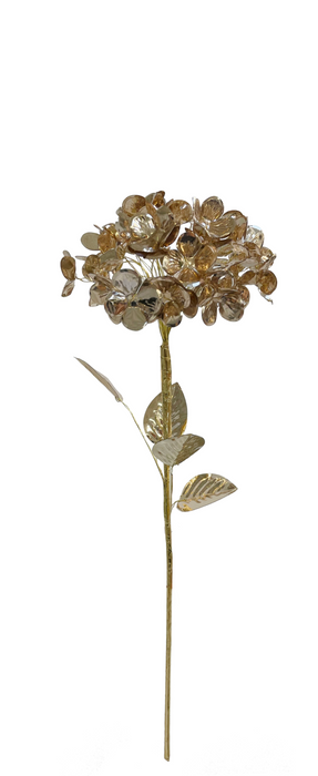 'Hydrangea' stem decoration, rose gold.