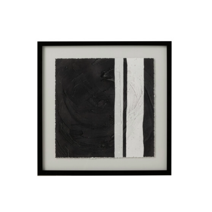 'Black &amp; White material geometries' print