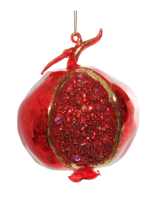 Pomegranate blown glass decoration ball