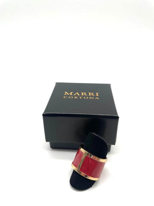 Anello smalto Red