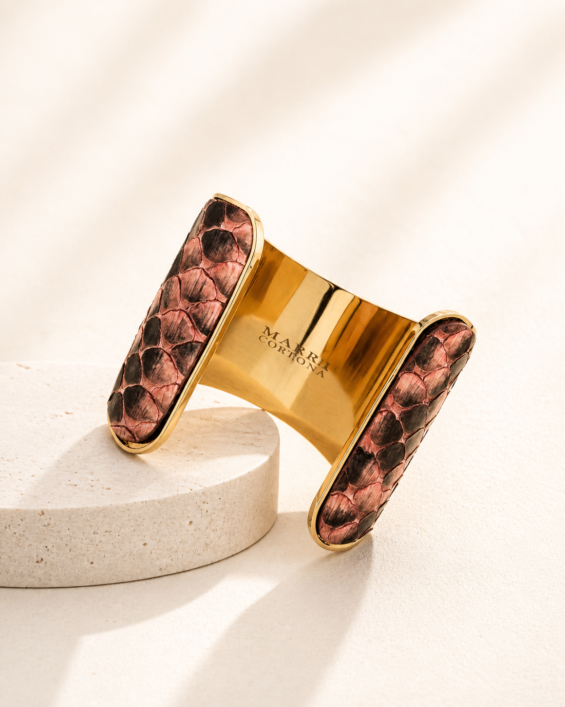Bracciale Python Rosa Corallo