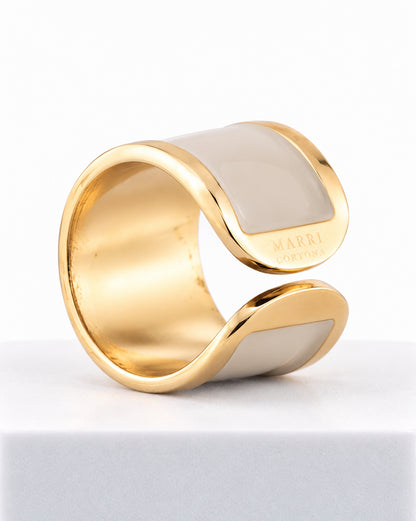 Anello smalto Terra