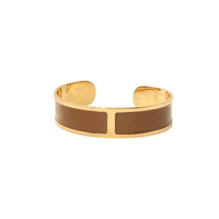 Enamel bracelet M mm 15 'Chocolate'