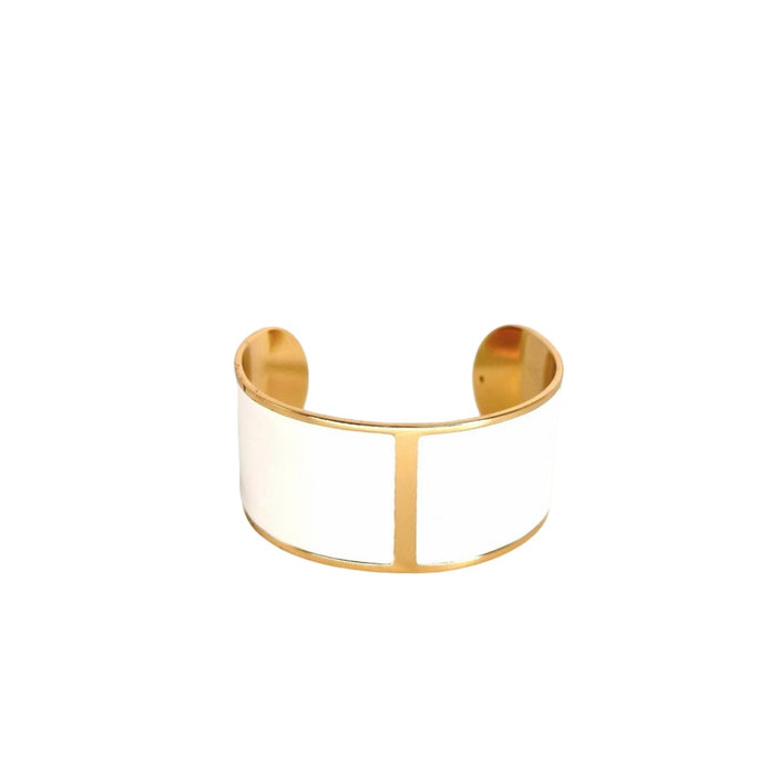 Bracciale Smalto L mm 30 'Latte'