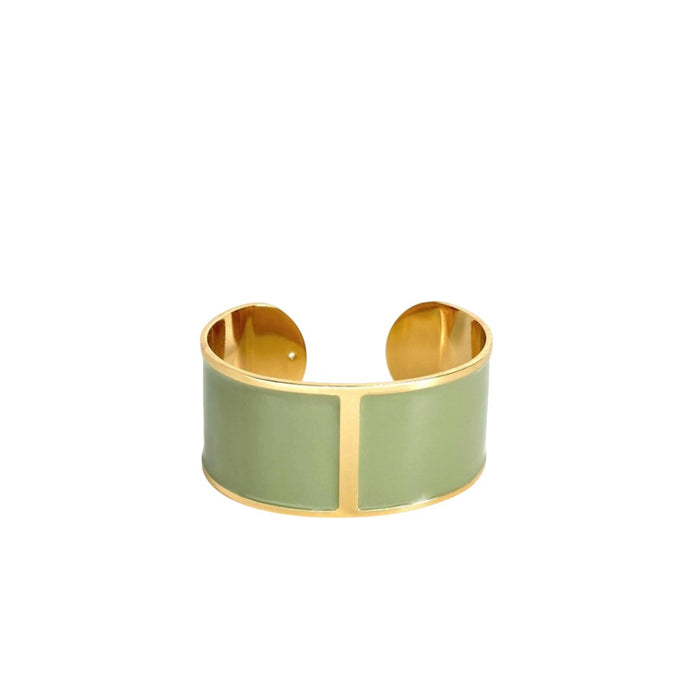 Bracciale Smalto L mm 30 'Sage Green'