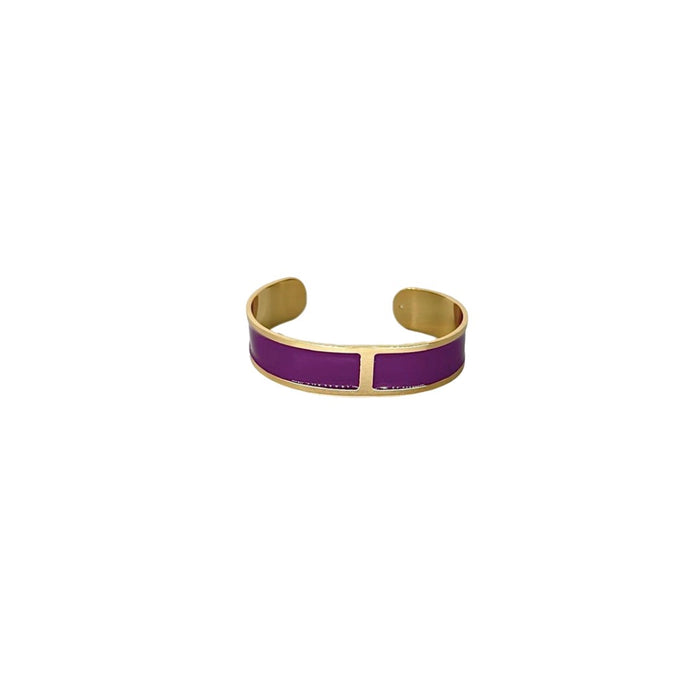 Enamel bracelet M mm 15 'Plum'