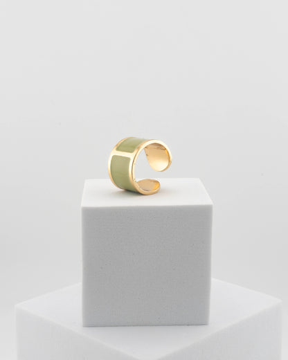 Handcrafted in Tuscany, the MarriCortona Smalto Rings combine 18k gold and hand-painted enamel — vibrant, refined, and authentically Made in Italy.