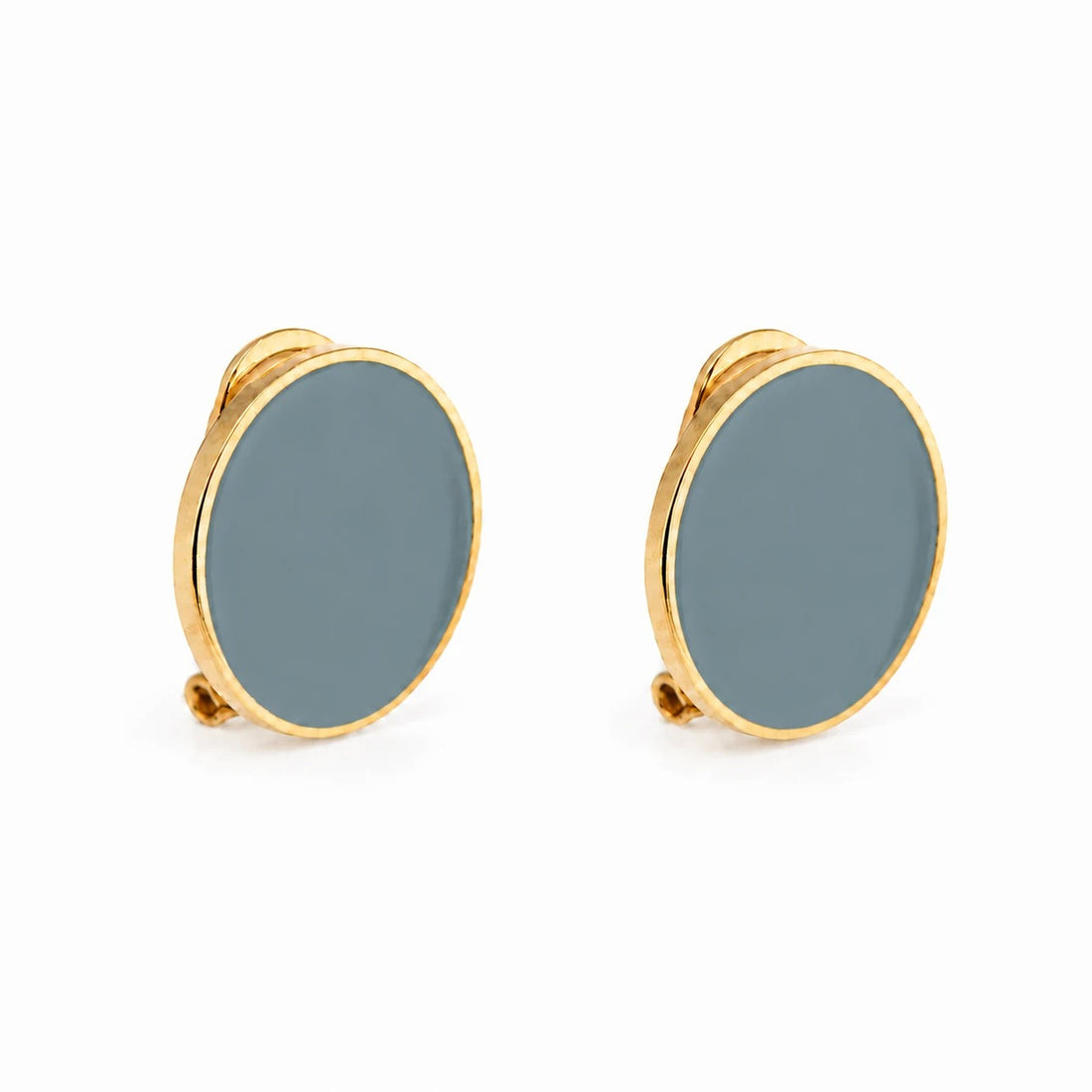Orecchini smalto 'Azzurro Polvere'