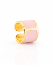 Enamel ring 'Cyclamen'