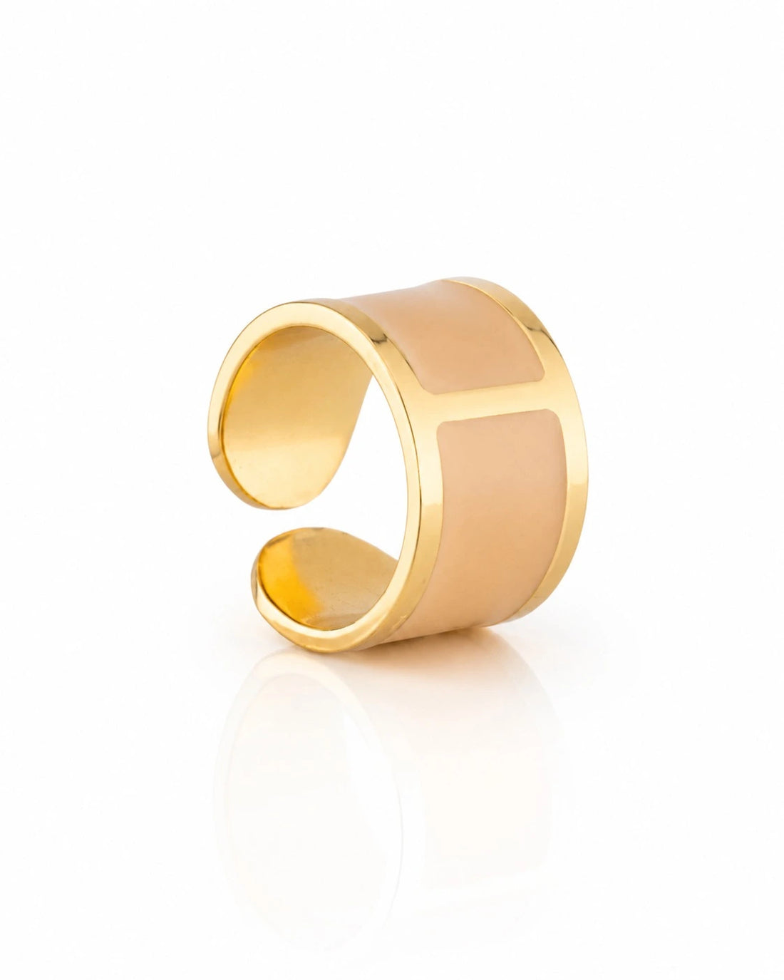 Anillo esmaltado 'Crema Fiorentina'