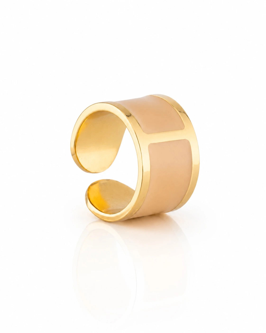 Anillo esmaltado 'Crema Fiorentina'