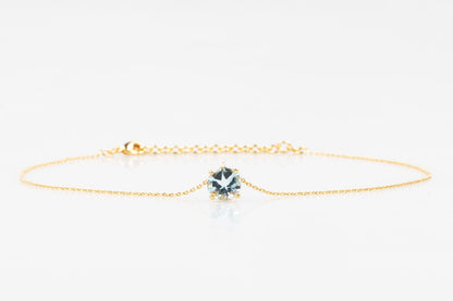 La Pietra dell’Anima di Marzo  Choker Acquamarina 2,42 ct Diametro 8 mm