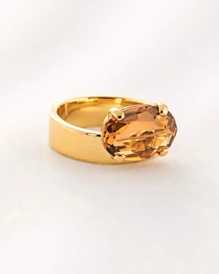 Anillo Cristal 'Ámbar'