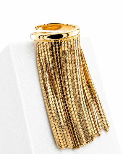 Anillo 'Voila' baño oro amarillo