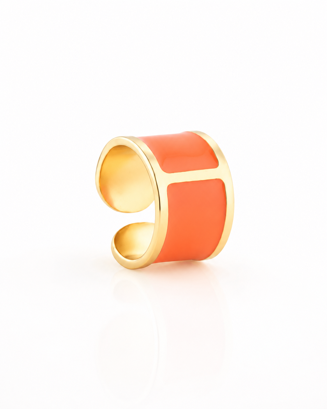 Anello smalto 'Arancio'