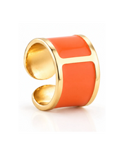 'Orange' Enamel Ring
