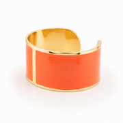 Bracciale Smalto L mm 30 'Arancio Corallo'