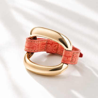 Bracciale Alligator 'Arancio Corallo'