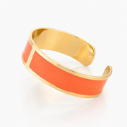 Bracelet Enamel M mm 15 'Coral Orange'