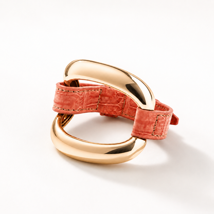 Bracciale Alligator 'Arancio Corallo'