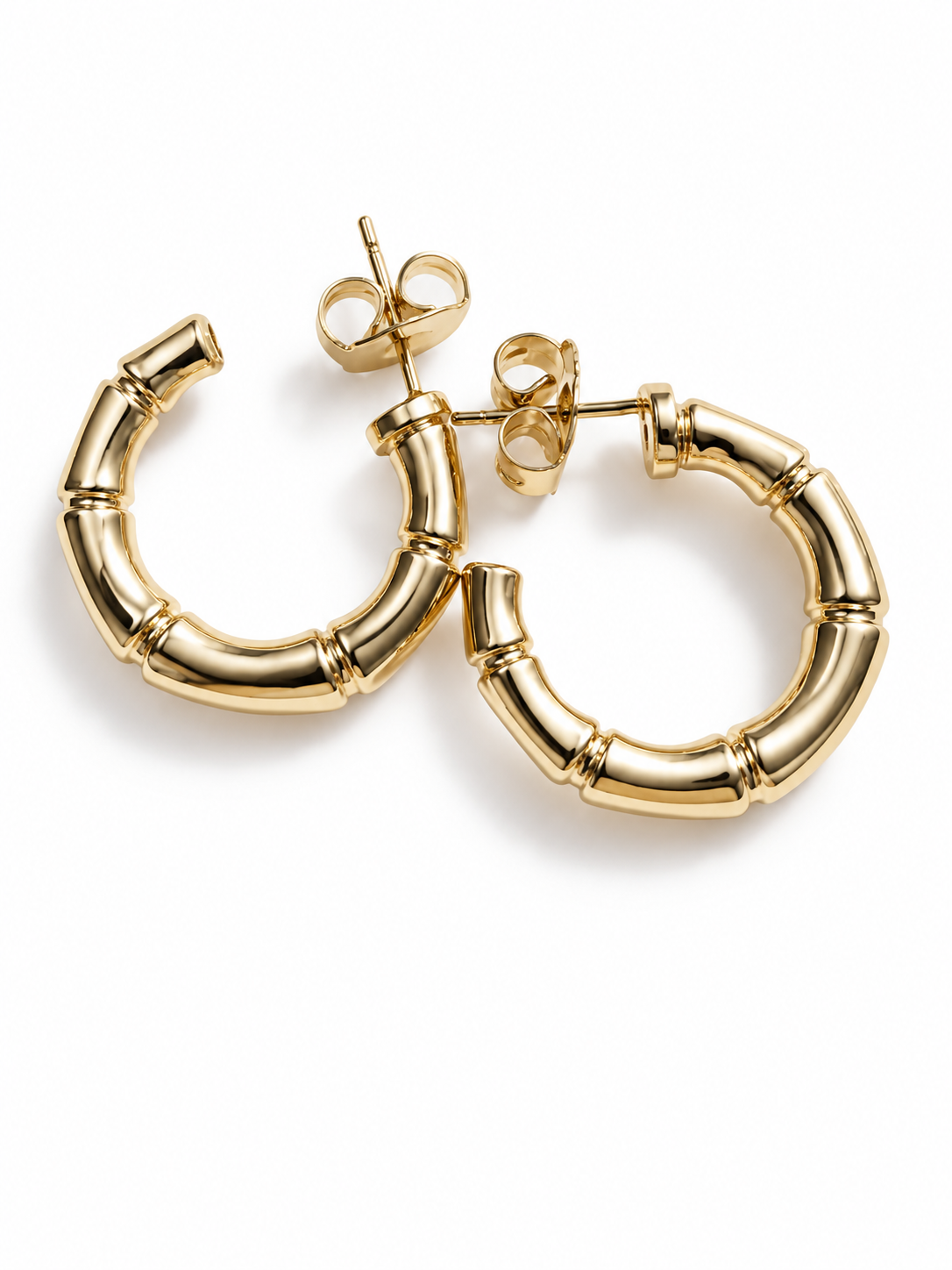 Pendientes de bambú redondos talla M