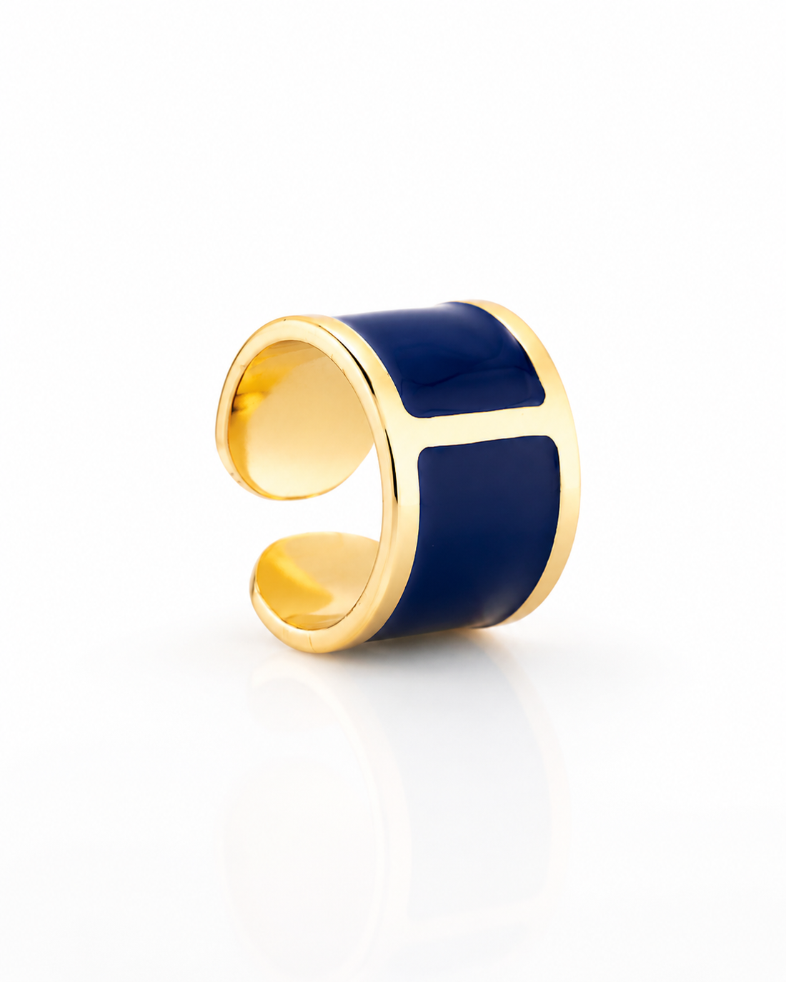 Anillo esmaltado 'Azul Armani'