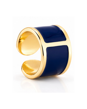 'Blue Armani' enamel ring