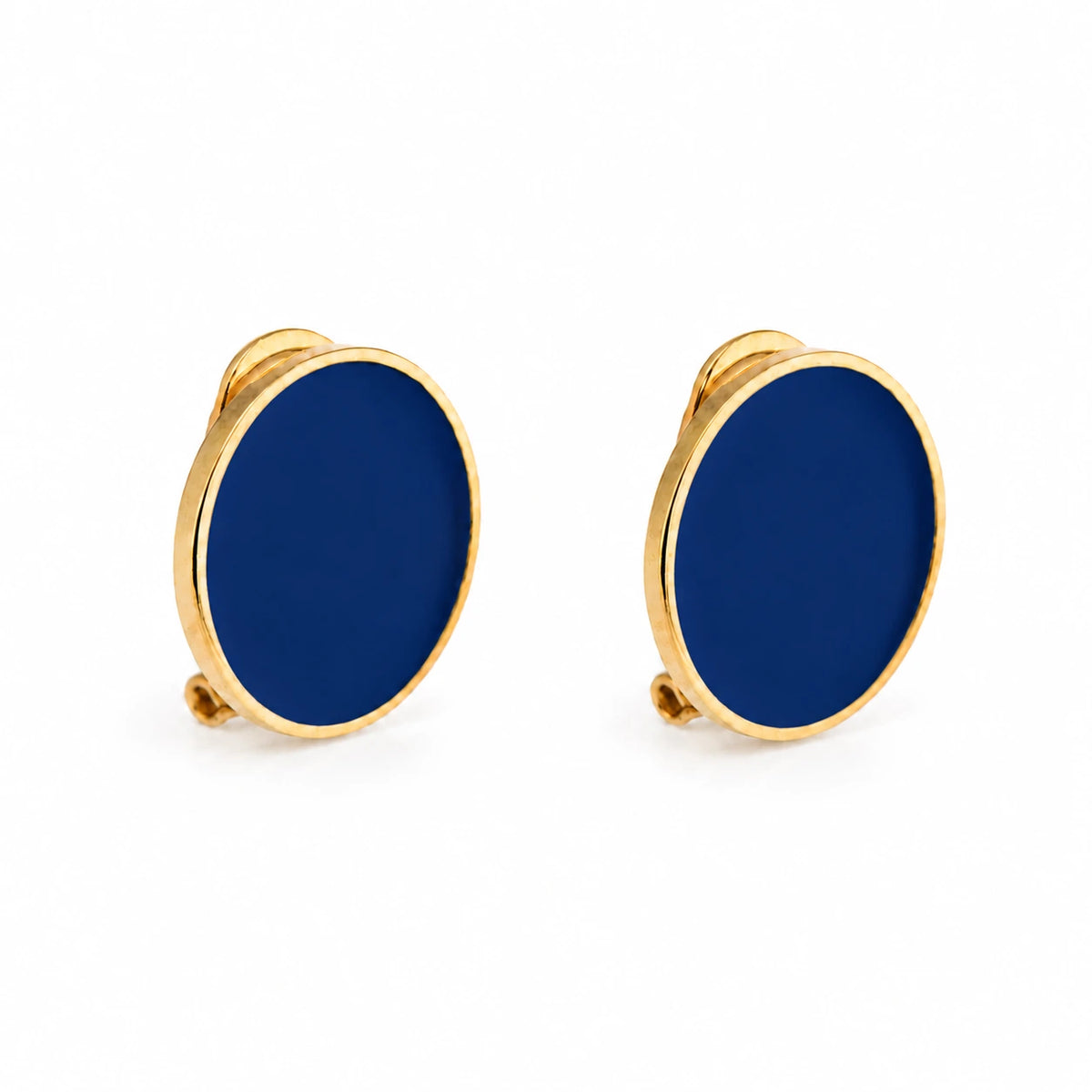 Orecchini smalto 'Blue China'