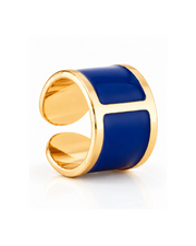 "Blue China" enamel ring
