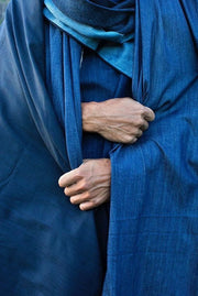 Anillo esmaltado 'Azul de Prusia'