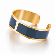 Pulsera Esmalte M 15 mm 'Azul de Prusia'