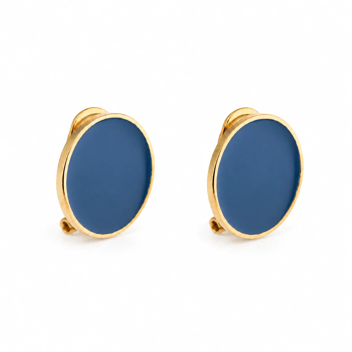 Orecchini smalto 'Blue di Prussia'