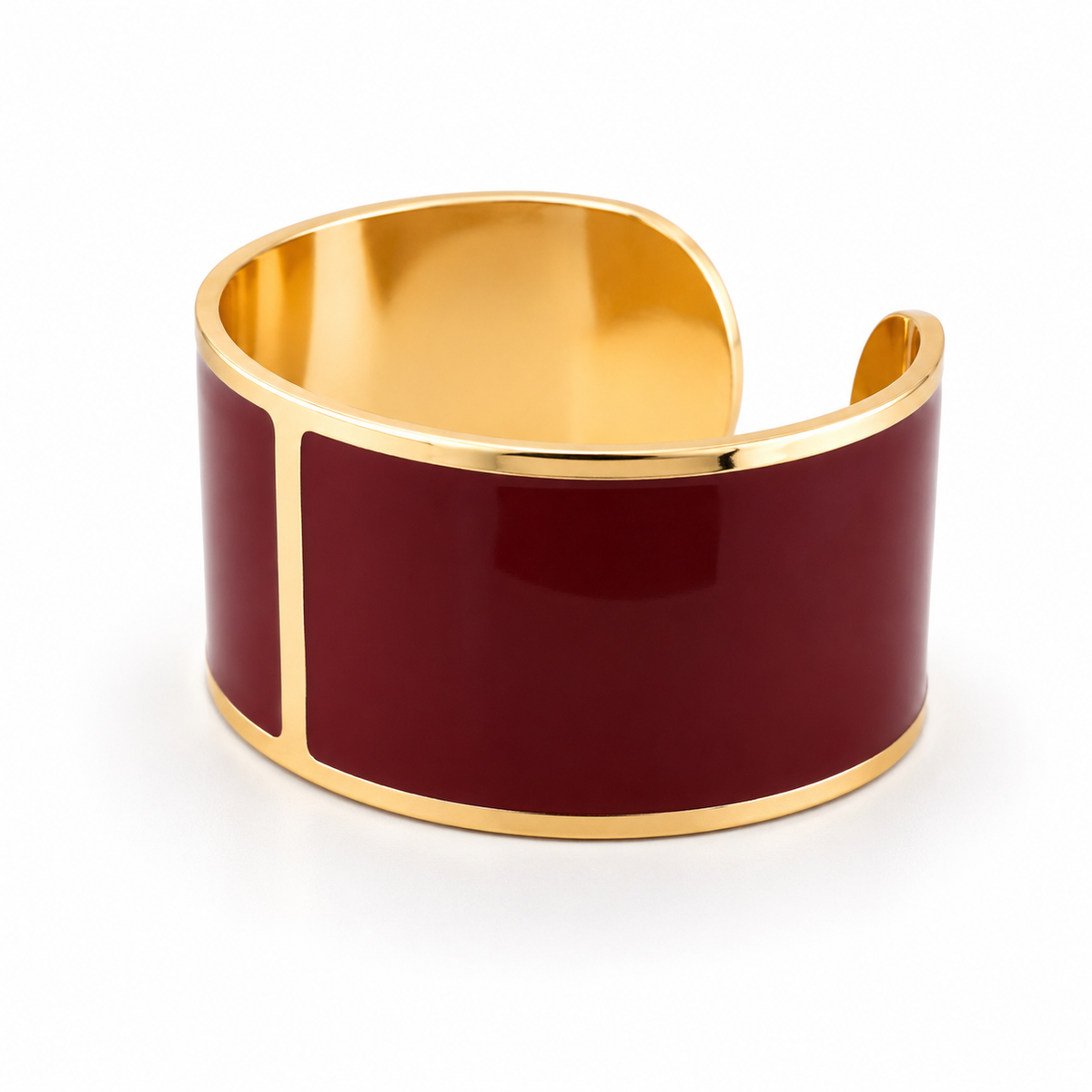 Bracciale Smalto L mm 30 'Borgogna'